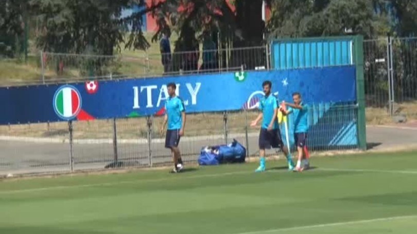 Euro2016: l'allenamento degli azzurri