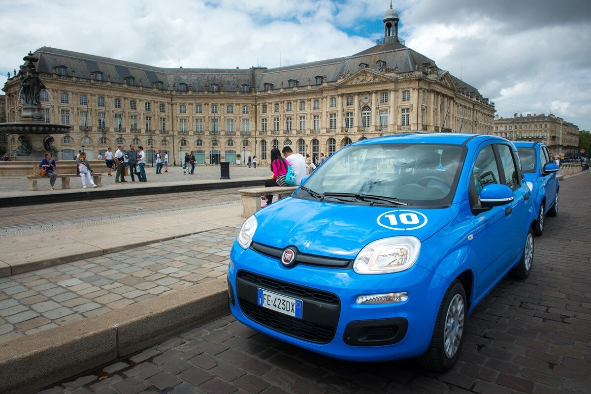 La Fiat Pandazzurri arriva al Nouveau Stade di Bordeaux