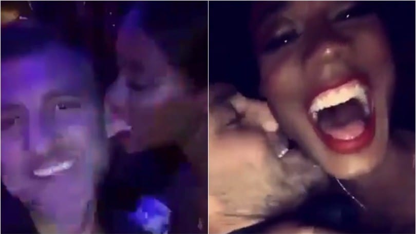 Vieri, baci "hot" con la sexy Jazzma