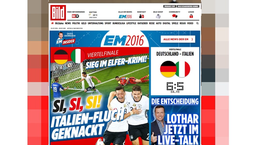 Euro 2016, Germania in semifinale: la reazione della stampa tedesca