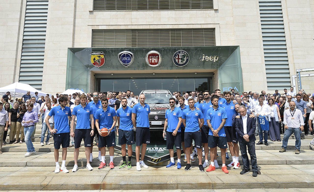 Fiat augura "in bocca al lupo" agli Azzurri del basket