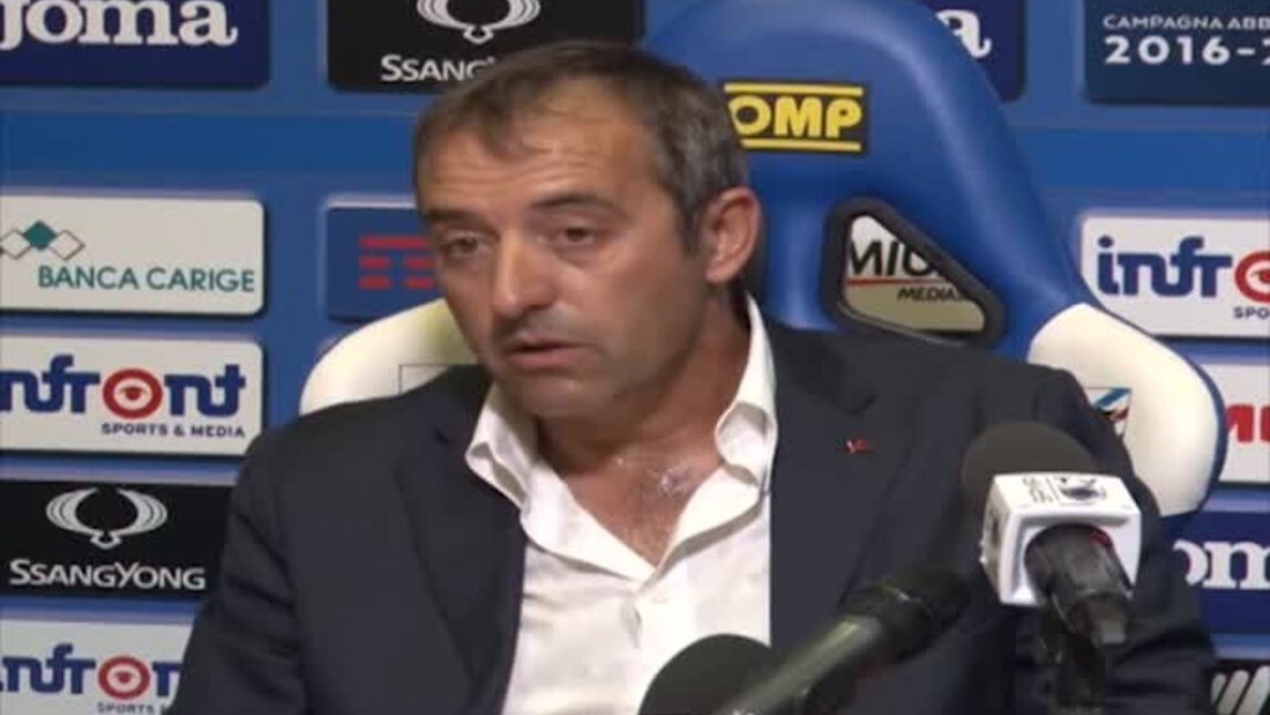 Giampaolo: "Cassano? A me piacciono giocatori di qualità"