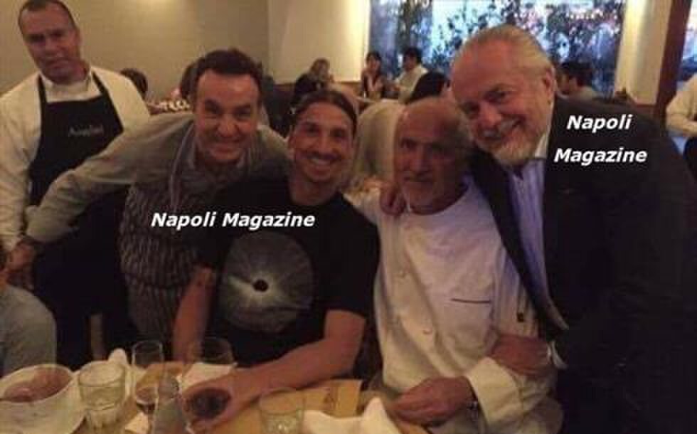 Napoli, De Laurentiis con Ibrahimovic a Los Angeles