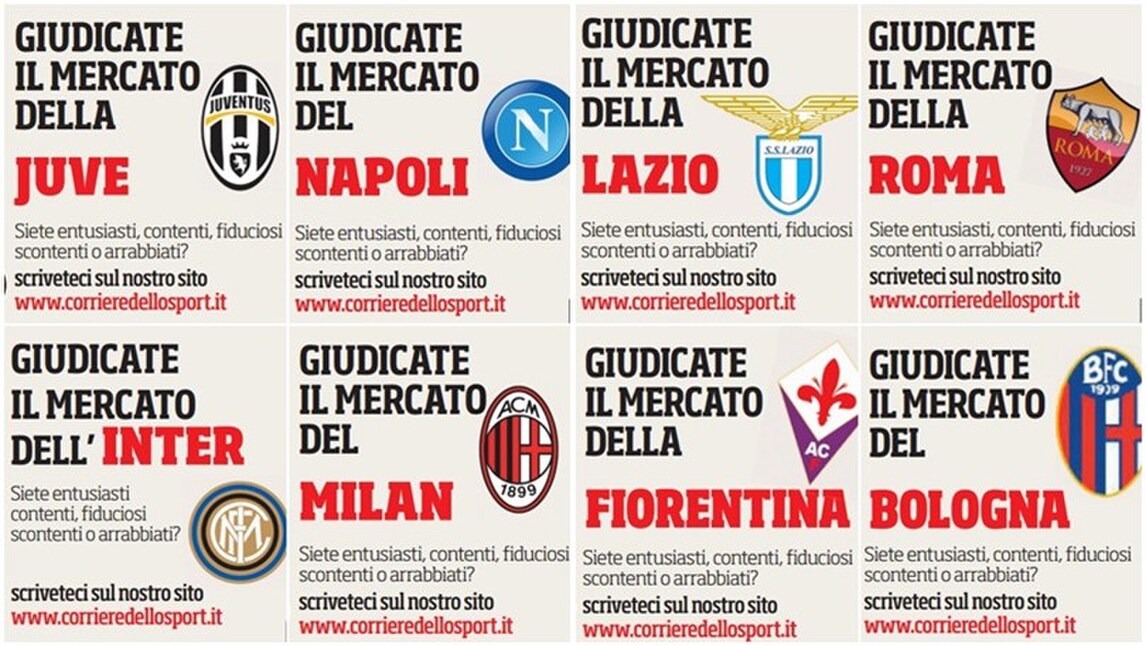 Giudicate voi il mercato della vostra squadra
