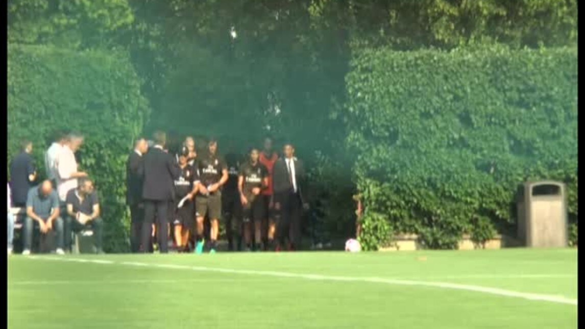Milan, il primo allenamento di Montella