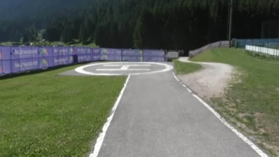 Lazio, l'arrivo ad Auronzo di Cadore