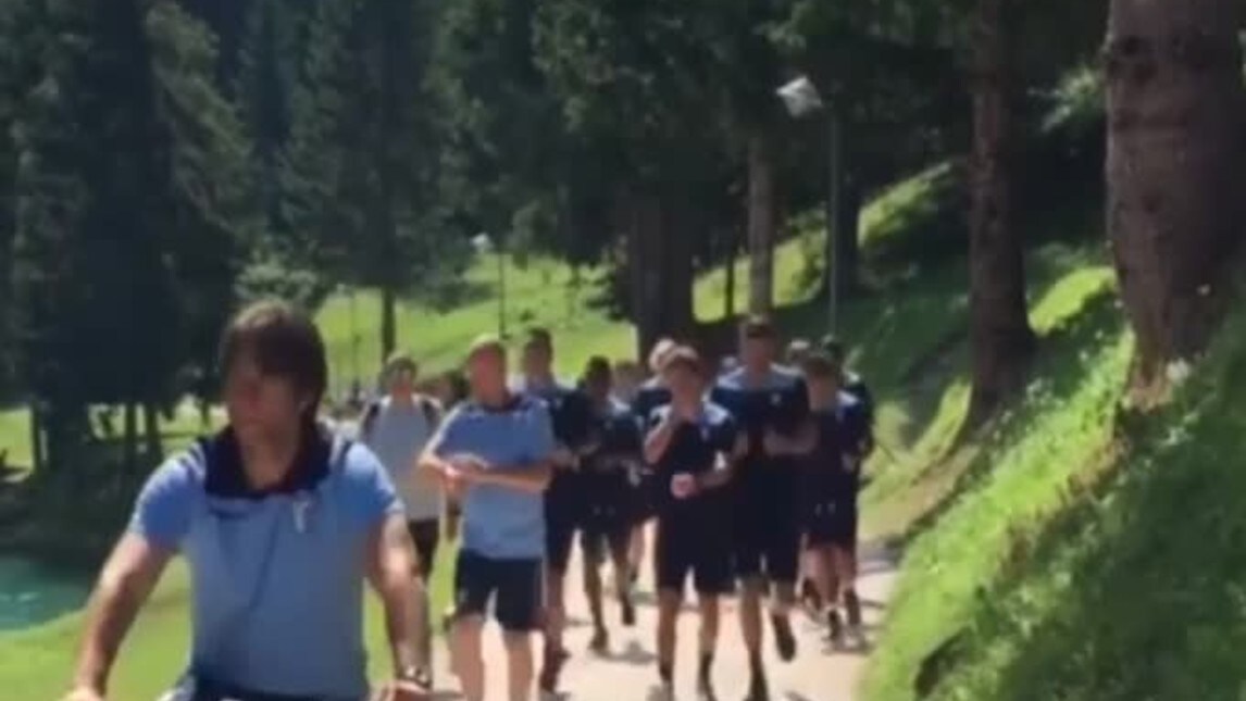 Lazio, fatica e sudore in ritiro