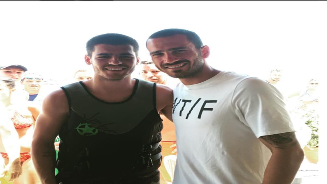 Juventus, Bonucci e Morata insieme a Formentera