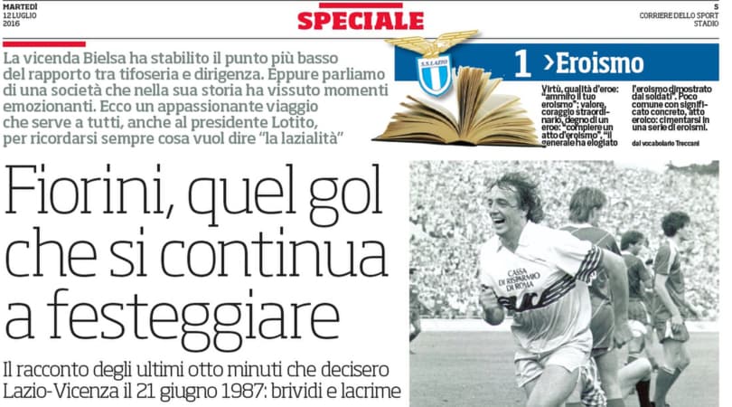 Speciale Lazio: Fiorini, quel gol che si continua a festeggiare
