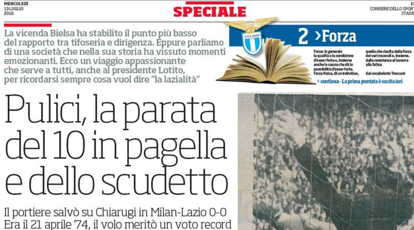 Speciale Lazio, Pulici: la parata del 10 in pagella e dello scudetto