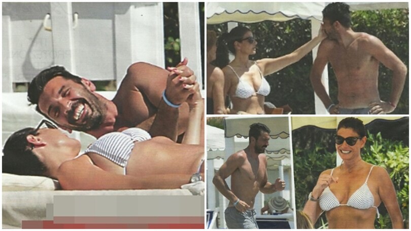 Gigi Buffon e Ilaria D'Amico: coccole e relax prima della Juve