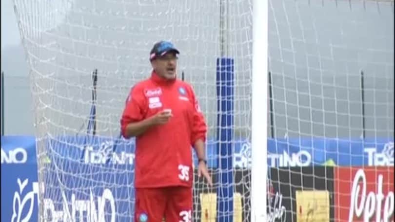 Sarri, che grinta in allenamento