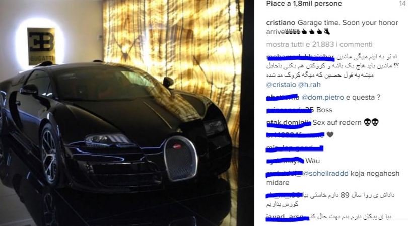 CR7 celebra Euro2016 comprando una Bugatti da 2,5 milioni