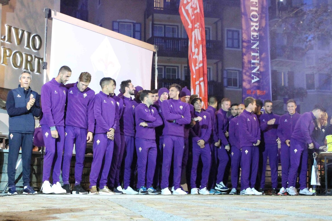 La Fiorentina si presenta: Moena si tinge di viola