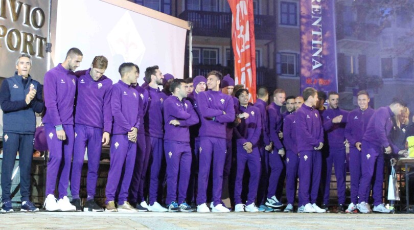 La Fiorentina si presenta: Moena si tinge di viola