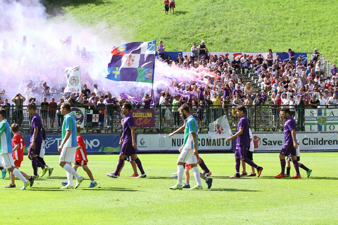 Serie A: la Fiorentina vince 3-1 in amichevole contro il Feralpi Salò, le immagini