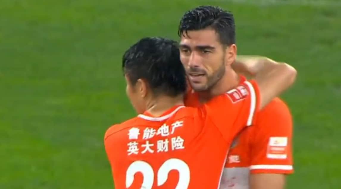 Cina, Pellè segna il suo primo gol con lo Shandong