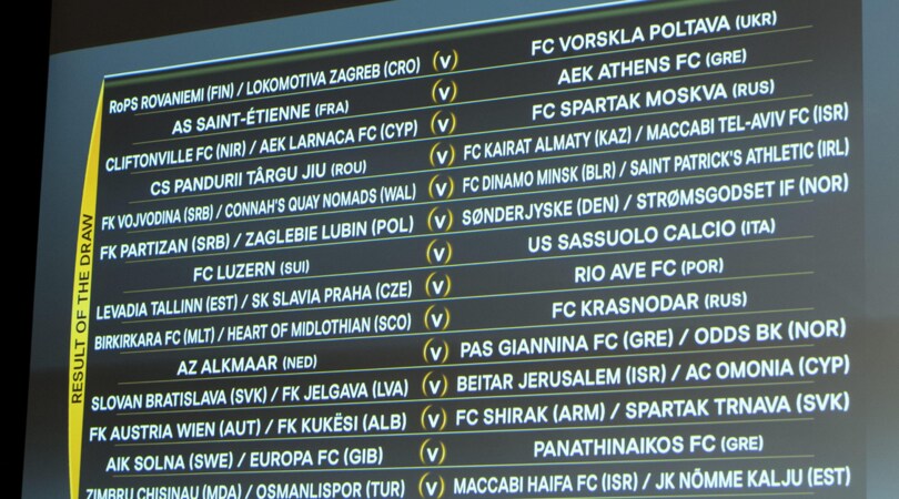 Europa League, 2° turno preliminare in diretta: segui i match in tempo reale