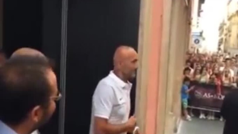 Spalletti al Roma store