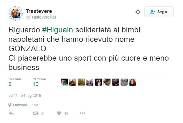 Higuain alla Juve, l'ironia spopola sul web