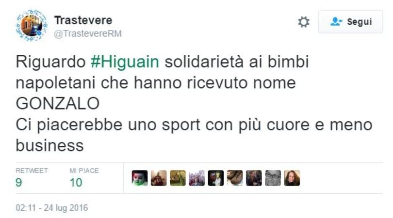 Higuain alla Juve, l'ironia spopola sul web