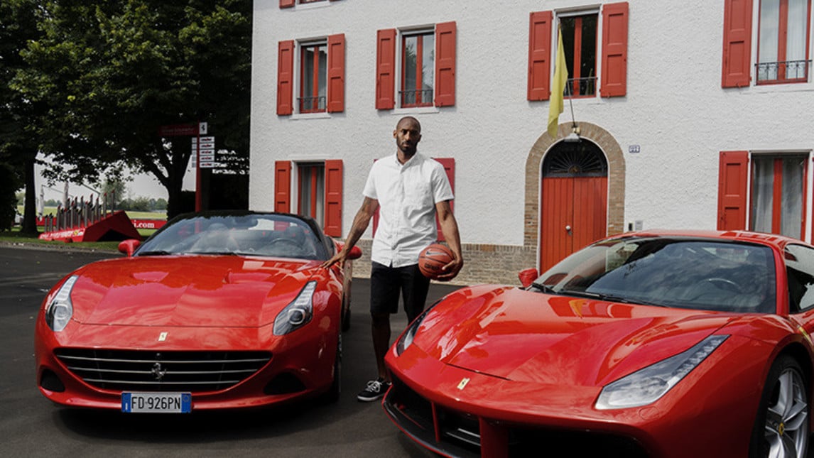 Kobe Bryant, un Black Mamba alla Ferrari