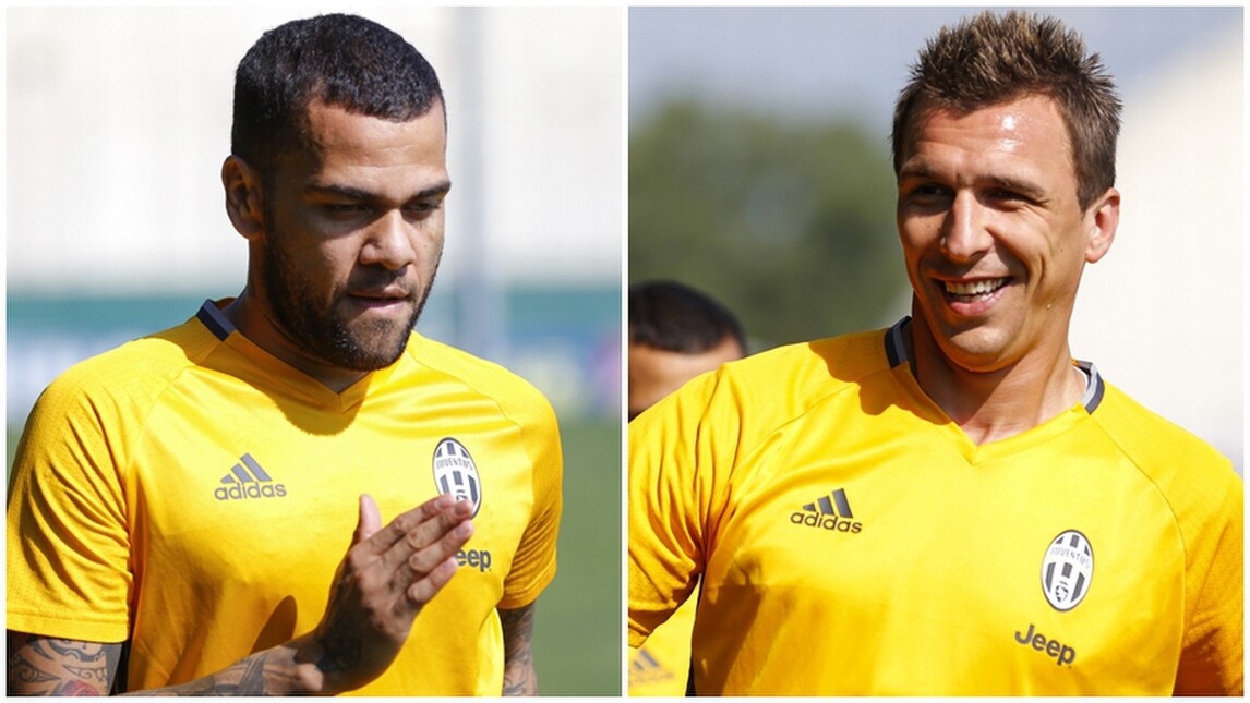 Juventus: Mandzukic Dani Alves e Lichtsteiner a Vinovo