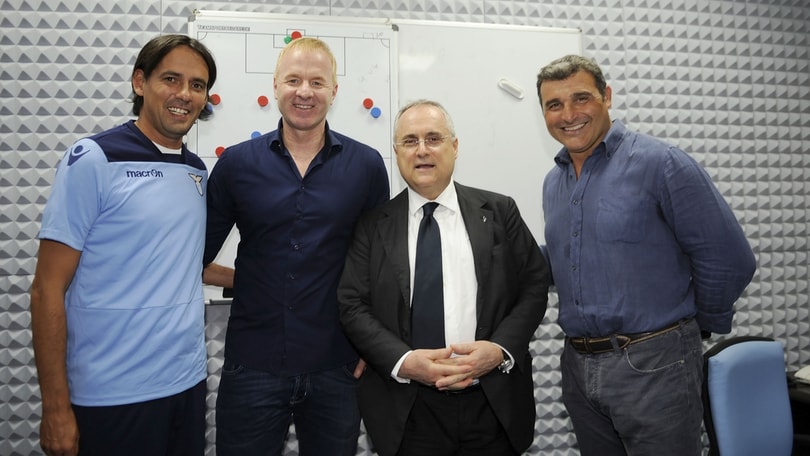 Lazio, a Formello al completo: c'è anche Lotito per l'allenamento