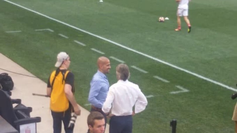 Mancini e Veron, incontro tra vecchi amici