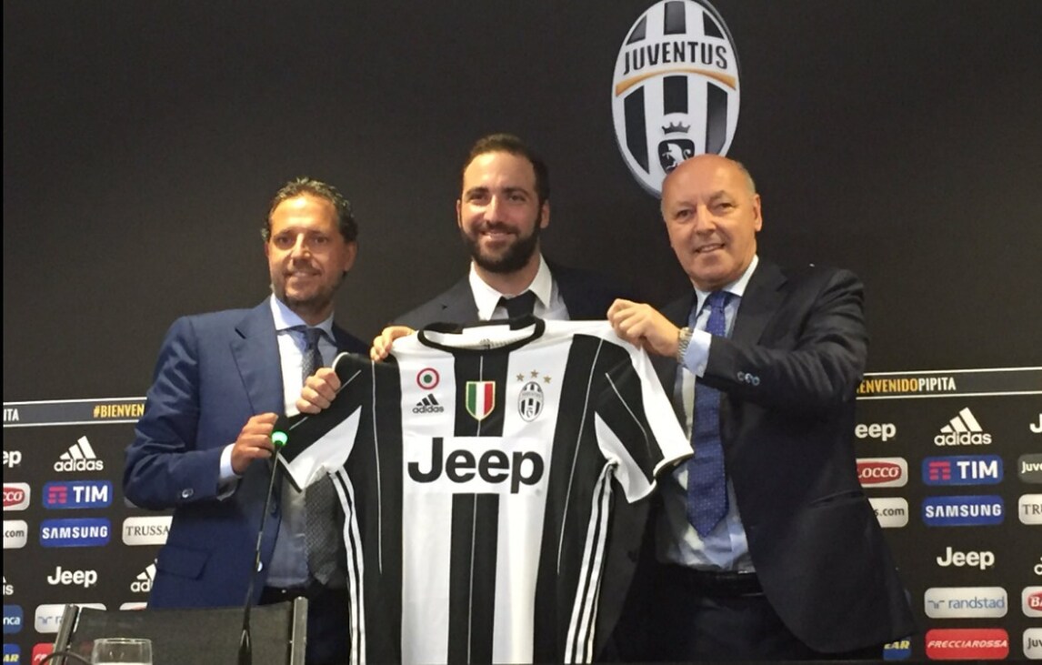 Juventus, Higuain: «Sono qui per vincere. Via da Napoli per De Laurentiis»
