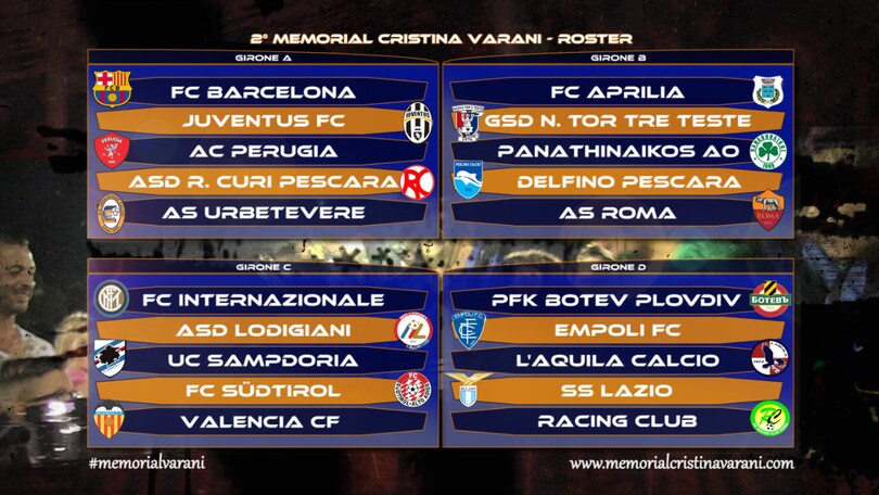 Memorial Cristina Varani: il calendario completo