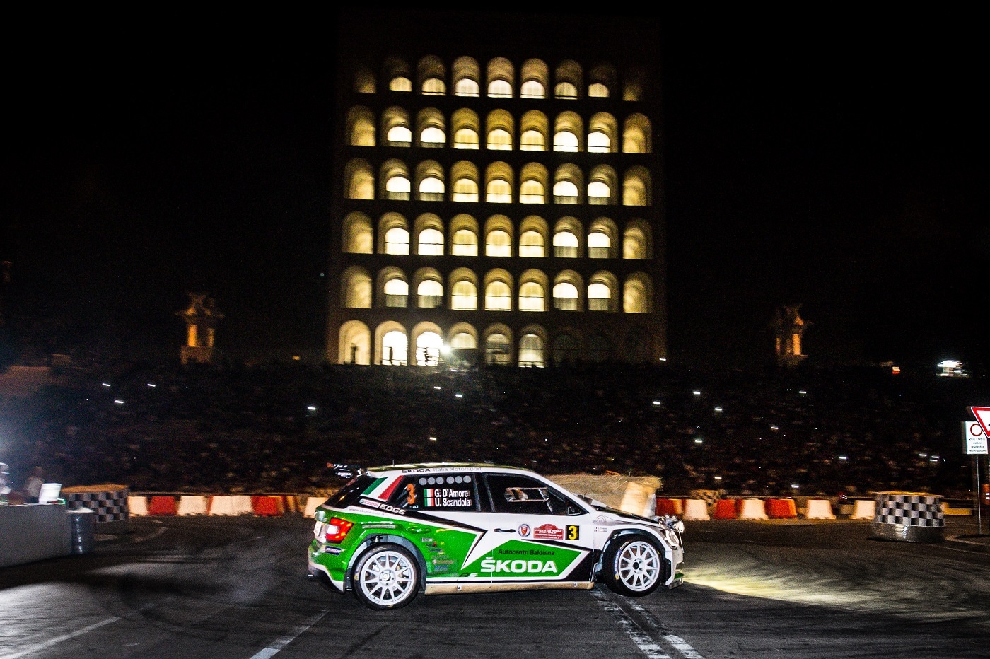 Rally di Roma, doppia prova show all'Eur