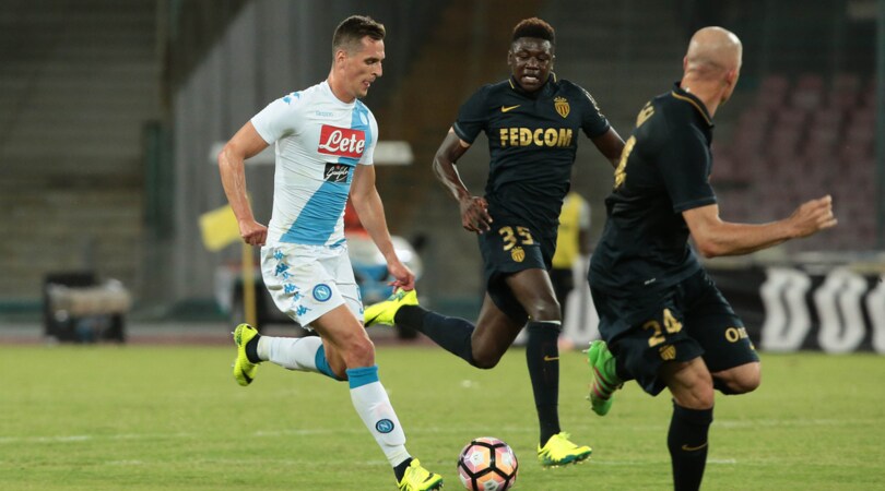 Napoli-Monaco 5-0: Gabbiadini firma un poker, esordio per Milik