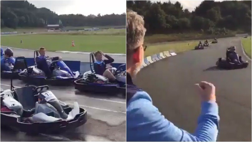 La Lazio va forte: sfida in pista sui go-kart