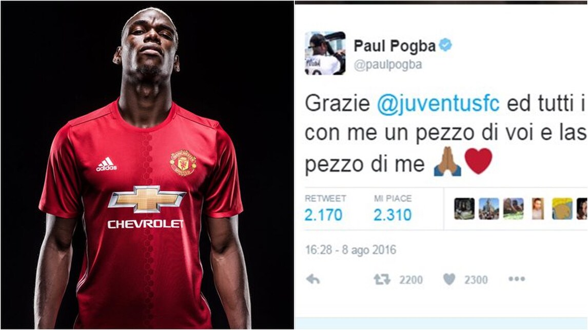 Calciomercato, ufficiale Pogba al Manchester United. Alla Juve 110 milioni di euro