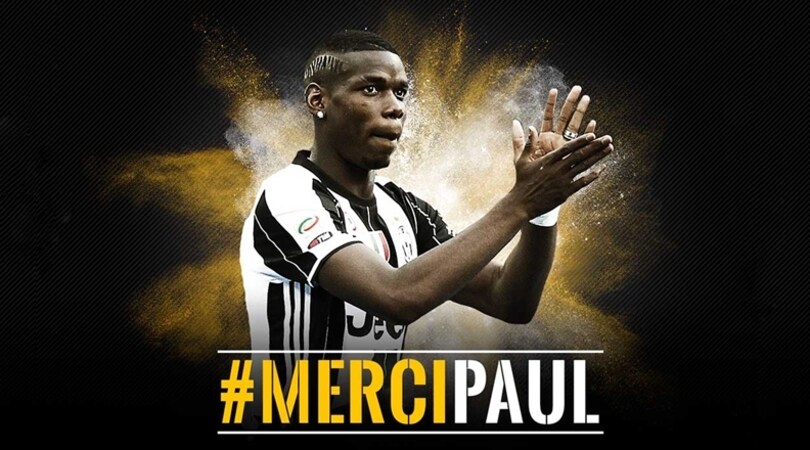 Juventus, il saluto a Pogba: Merci Paul