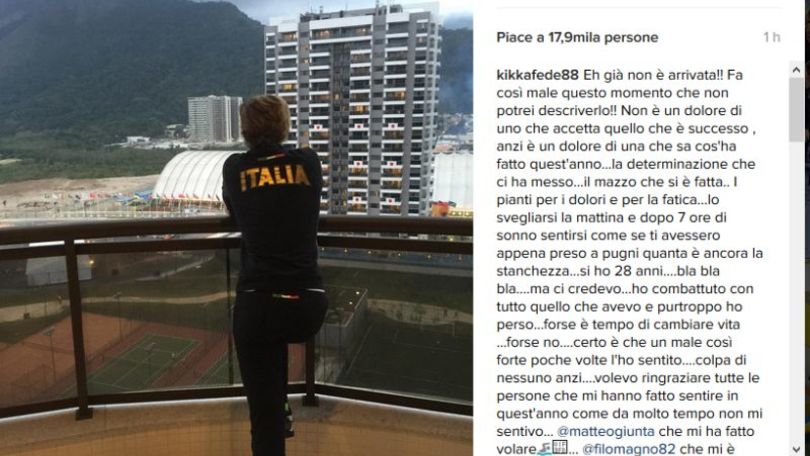 Rio2016: Nuoto. Pellegrini delusa "Forse e' il momento di cambiare vita"
