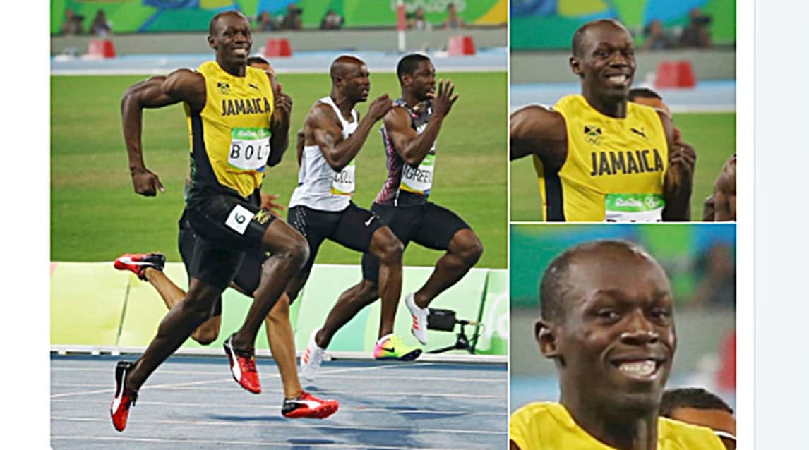 Rio 2016: Bolt in posa per le foto prima del traguardo ed è subito virale