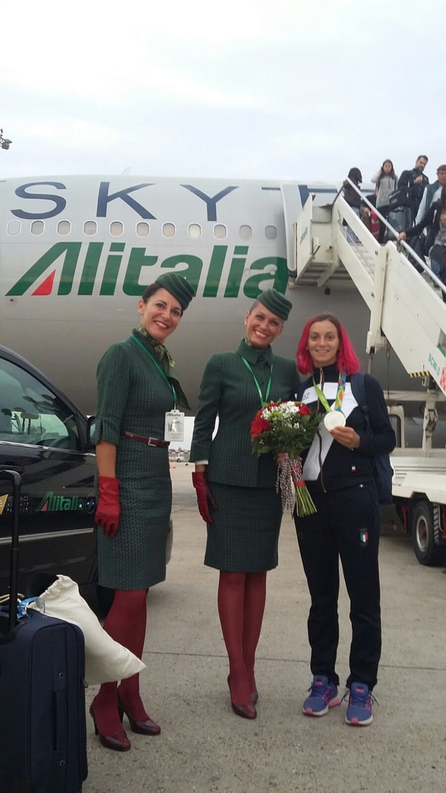 Rossella Fiamingo sbarca in Italia: eccola a Fiumicino