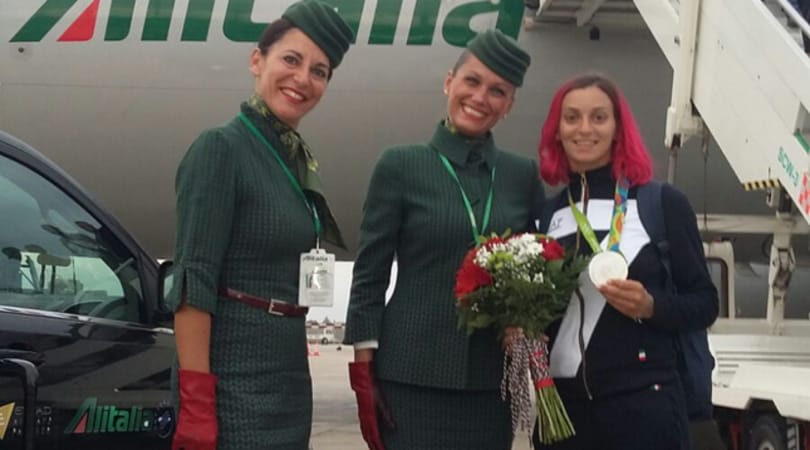 Rossella Fiamingo sbarca in Italia: eccola a Fiumicino