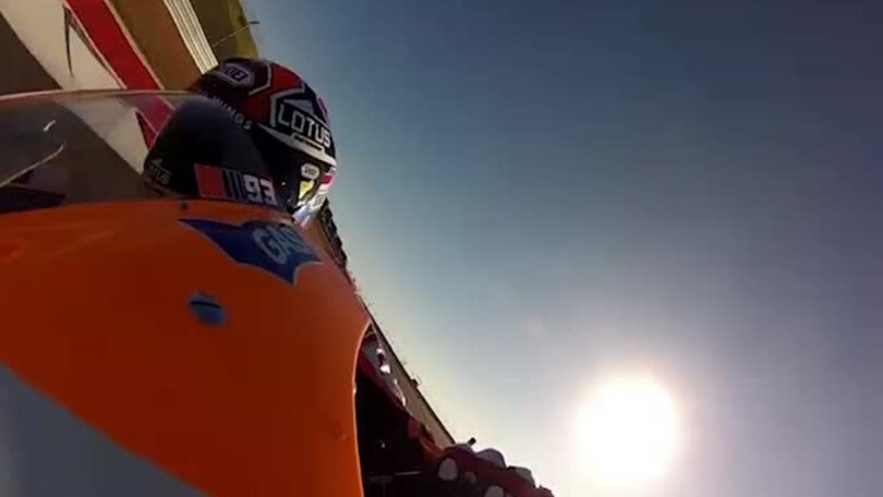 Moto Gp: super Marquez in pole, male Rossi