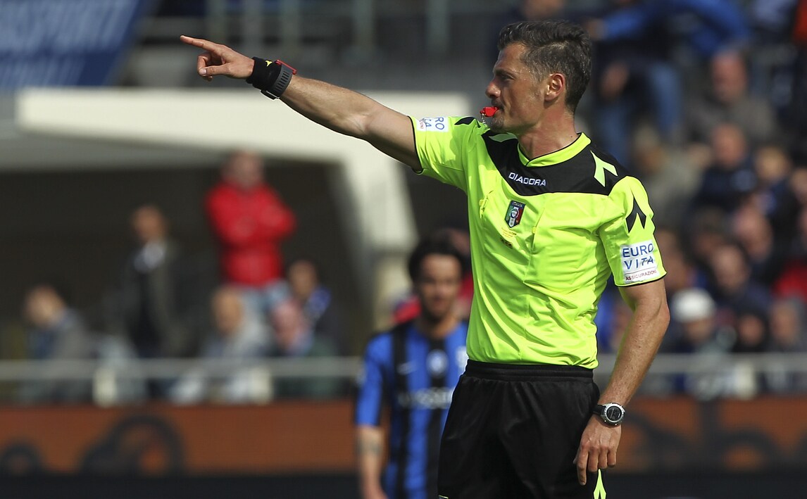 Coppa Italia Napoli-Atalanta, arbitra Giacomelli. Il derby di Torino a Doveri