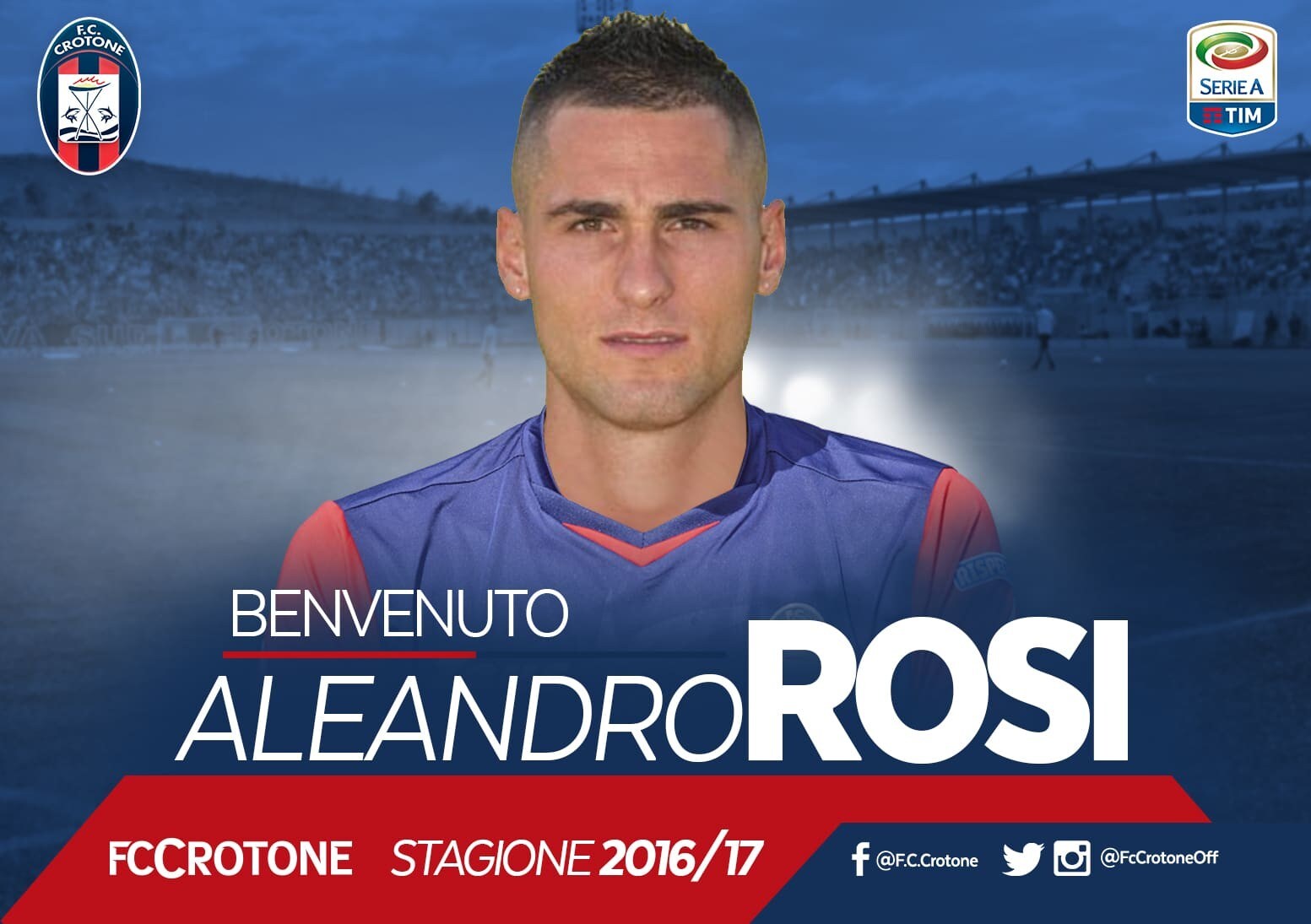 Calciomercato, il Crotone prende l'ex Roma Rosi