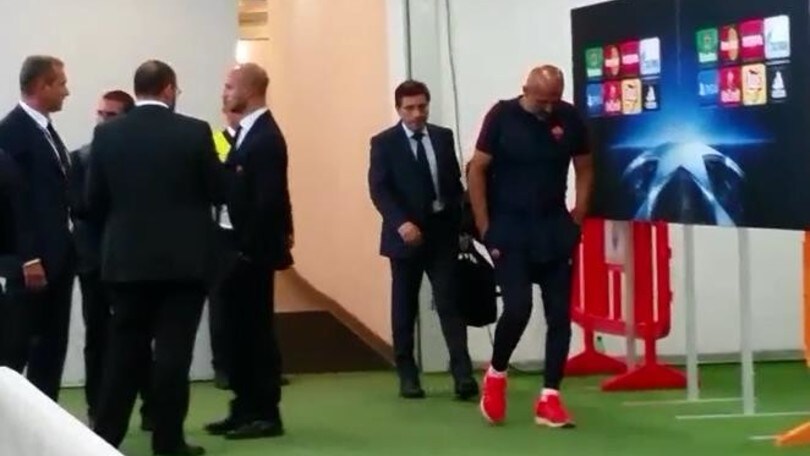Champions Roma: Spalletti affranto, Sabatini lo consola