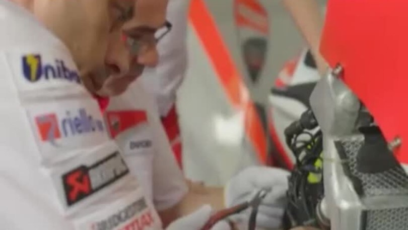 Ducati: test a Misano e distorsione per Dovizioso