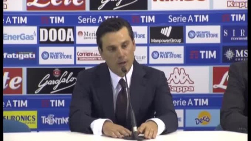 Montella: "A tratti il Milan è stato superiore"