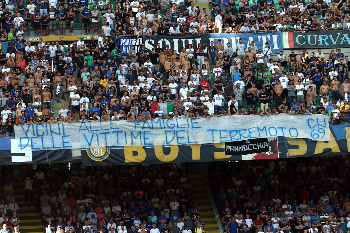 Dal San Mamés a San Siro: il calcio ricorda le vittime del terremoto