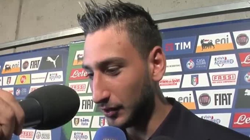 Donnarumma: "Grande emozione il debutto in nazionale"