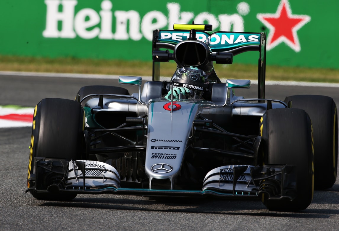 F1 Gp d'Italia: prime libere alla Mercedes, poi le Ferrari