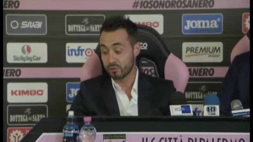 De Zerbi: "Orgoglioso di essere a Palermo"